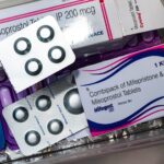 Packages of mifepristone and misoprostol